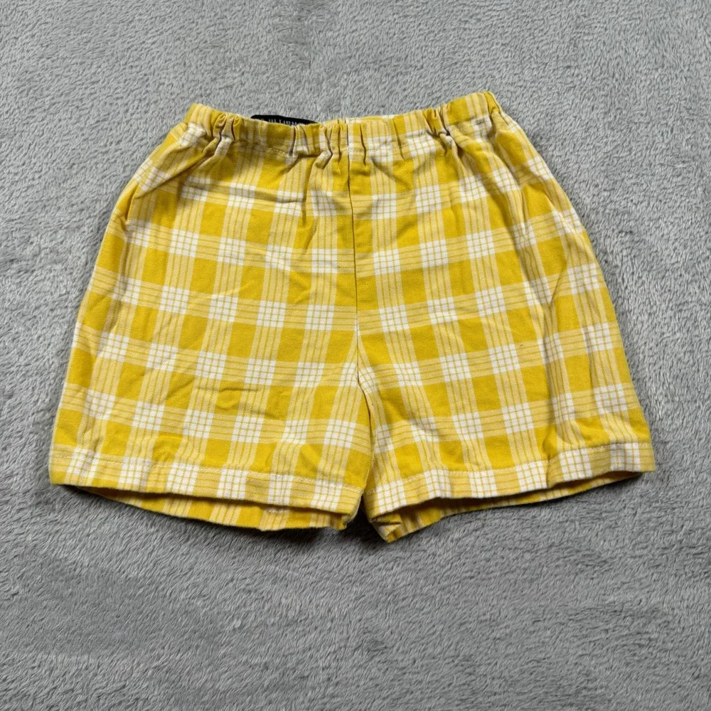 Palaka Shorts Kids Size 2 Yellow Made in Hawaii Elastic Waist